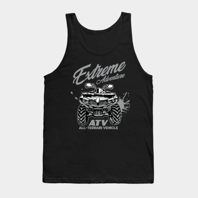 EXTREME ADVENTURE ATV Tank Top by beanbeardy